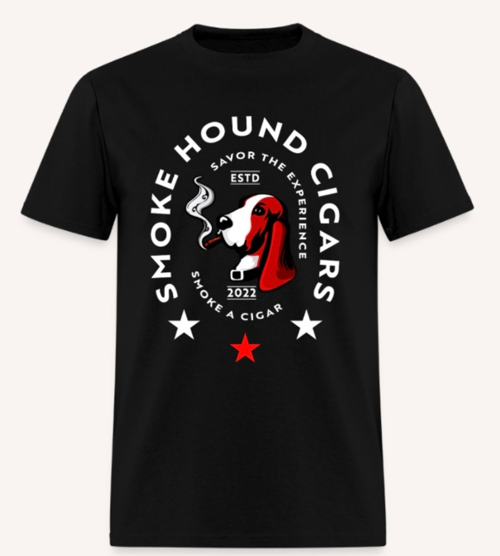 "Smoke Hound Cigars" Classic Logo Tee