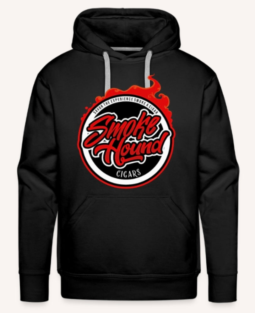 "Smoke Hound" Fiery Logo Hoodie